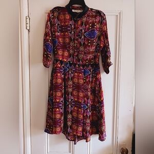 Carolina K Anthropologie Averil Silk Dress